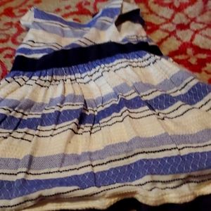 Blue and whit  max studio size 6 girl dress